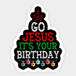 Go Jesus its your brithday Sticker